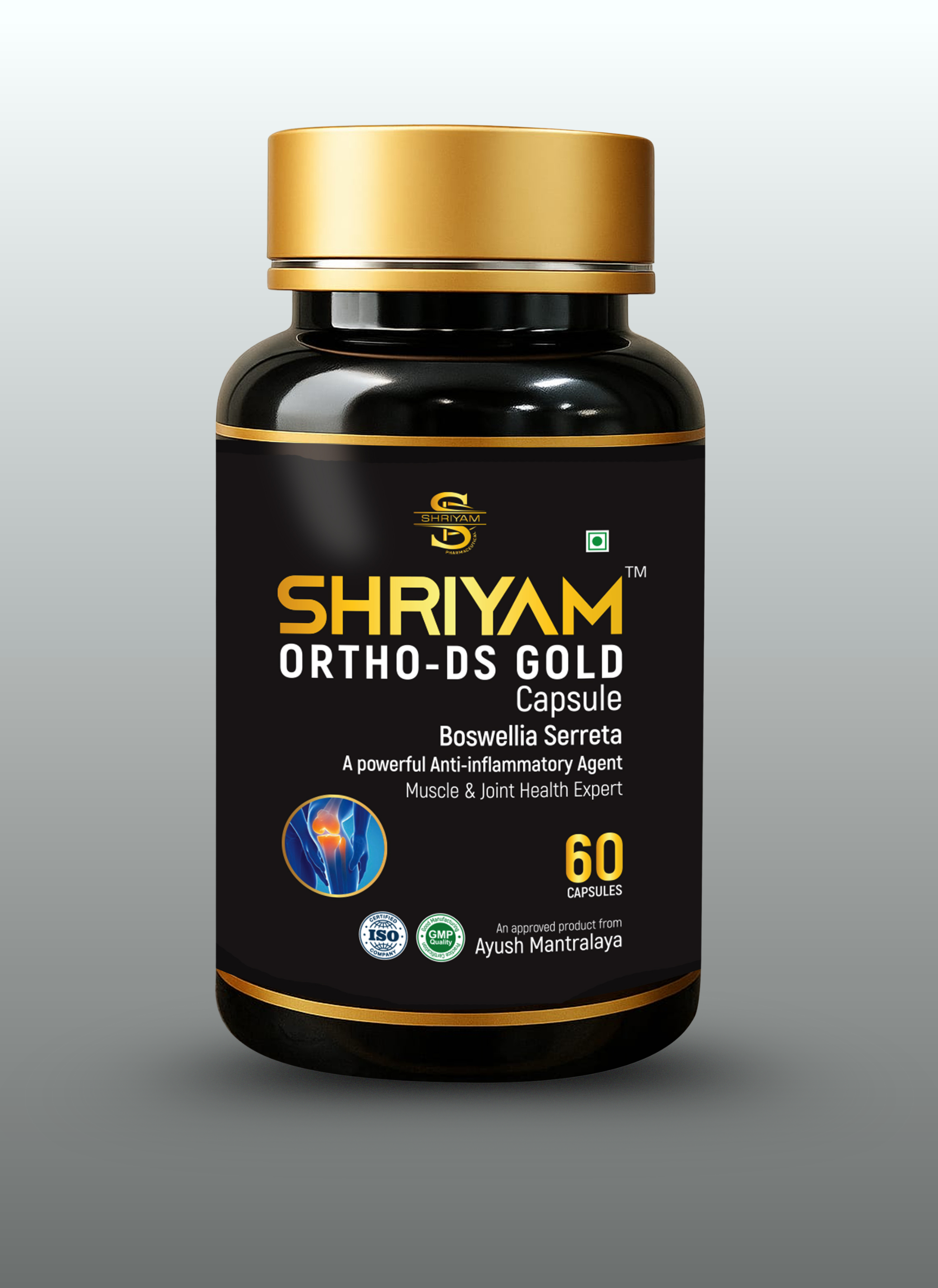 Shriyam Ortho DS Gold Capsule 500mg (60 Caps)